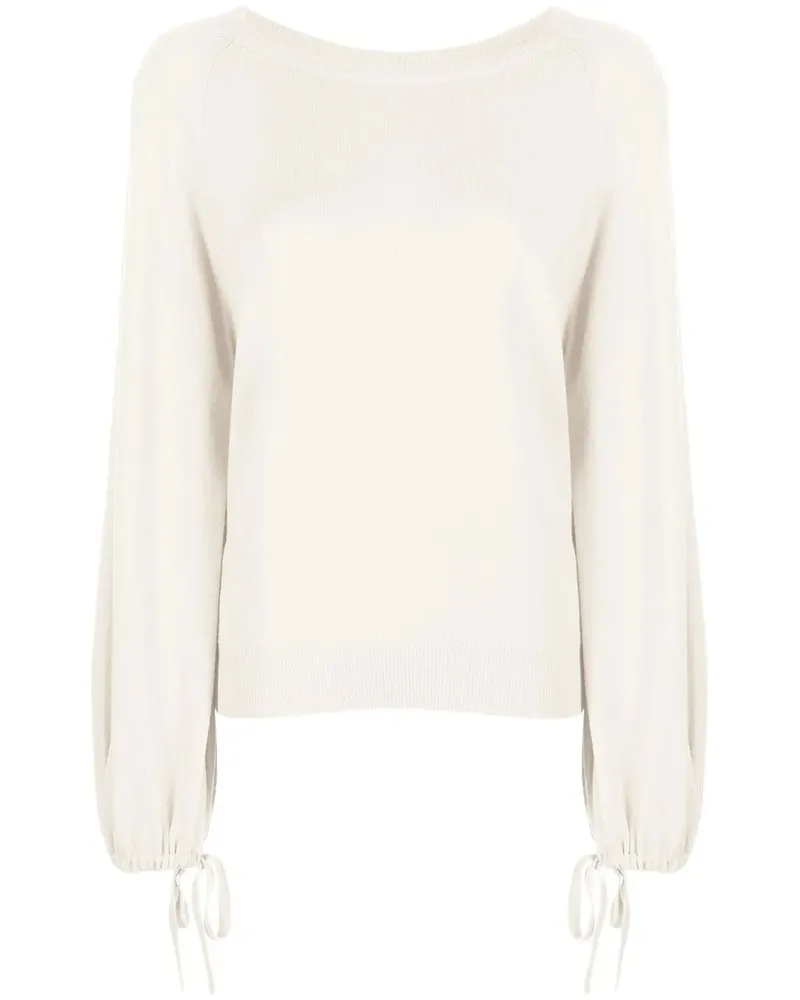 Pringle of Scotland Kaschmirpullover mit rundem Ausschnitt - Weiß Weiß