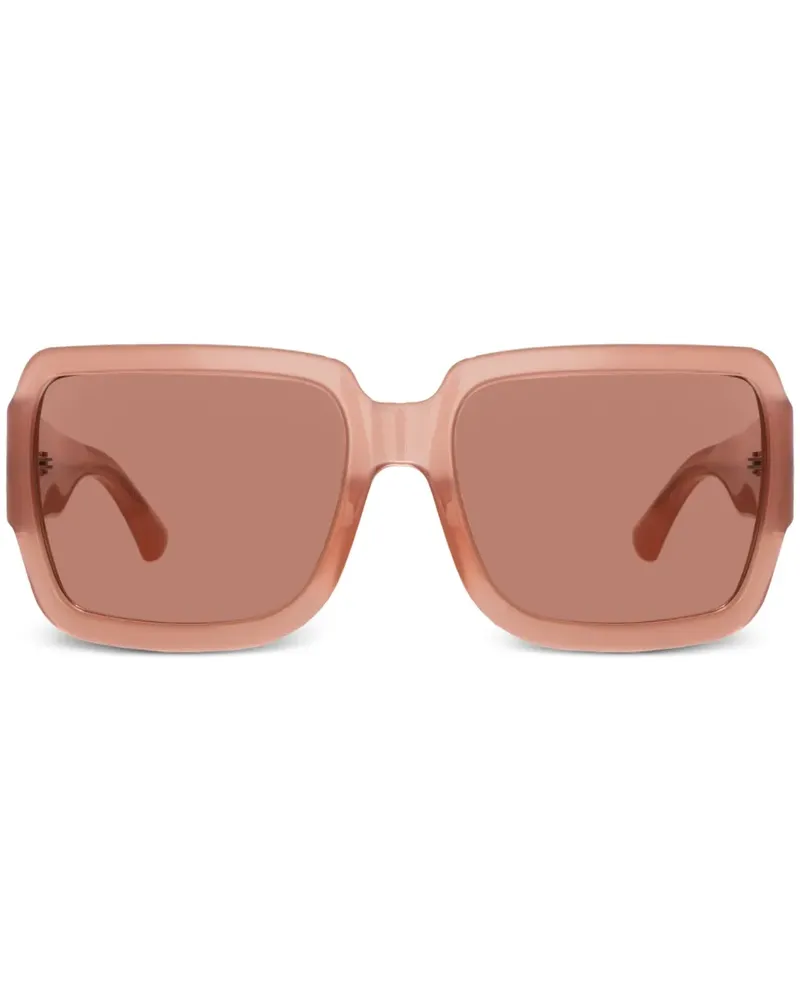 Linda Farrow x Dries Van Noten Sonnenbrille mit Oversized-Gestell - Rosa Rosa