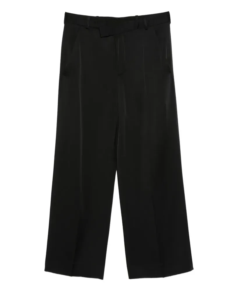 Ann Demeulemeester Hose mit Falten - Schwarz Schwarz