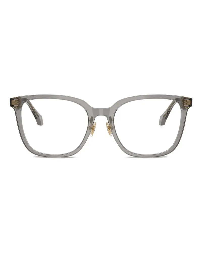 Versace Brille mit eckigem Gestell - Grau Grau