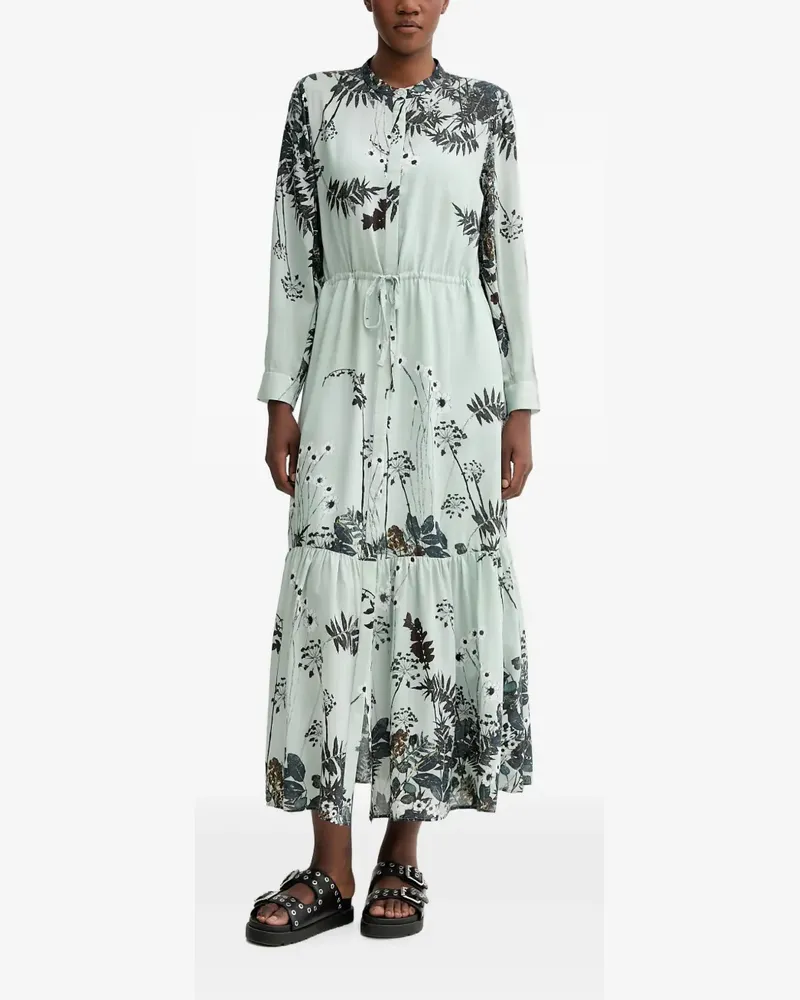 MUNTHE Bernadette floral-print tiered maxi dress - Grün Grün