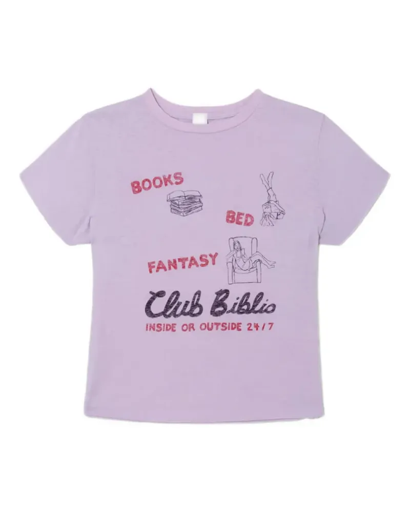 RE/DONE graphic-print T-shirt - Violett Violett