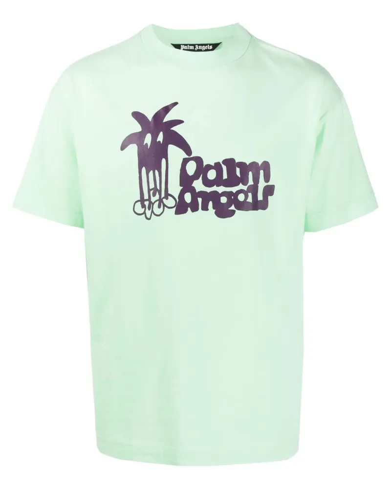 Palm Angels Douby T-Shirt - Grün Grün