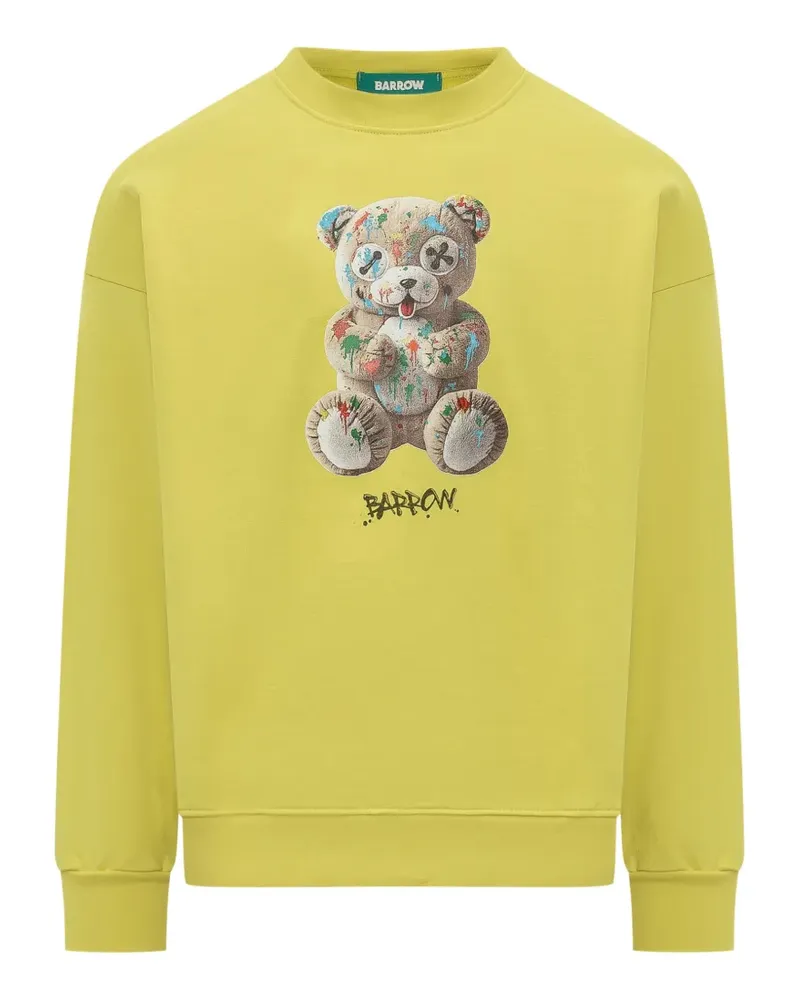 BARROW Sweatshirt mit Teddy-Print - Gelb Gelb