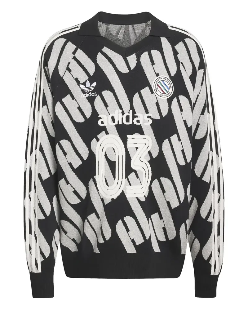 adidas Adicolour Blokecore logo sweater - Schwarz Schwarz