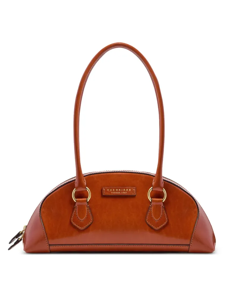 The Bridge Abgerundete Schultertasche - Braun Braun