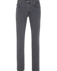 Billionaire Tief sitzende Straight-Leg-Jeans Grau