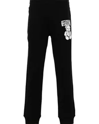 Moschino Jogginghose mit Teddy-Print Schwarz