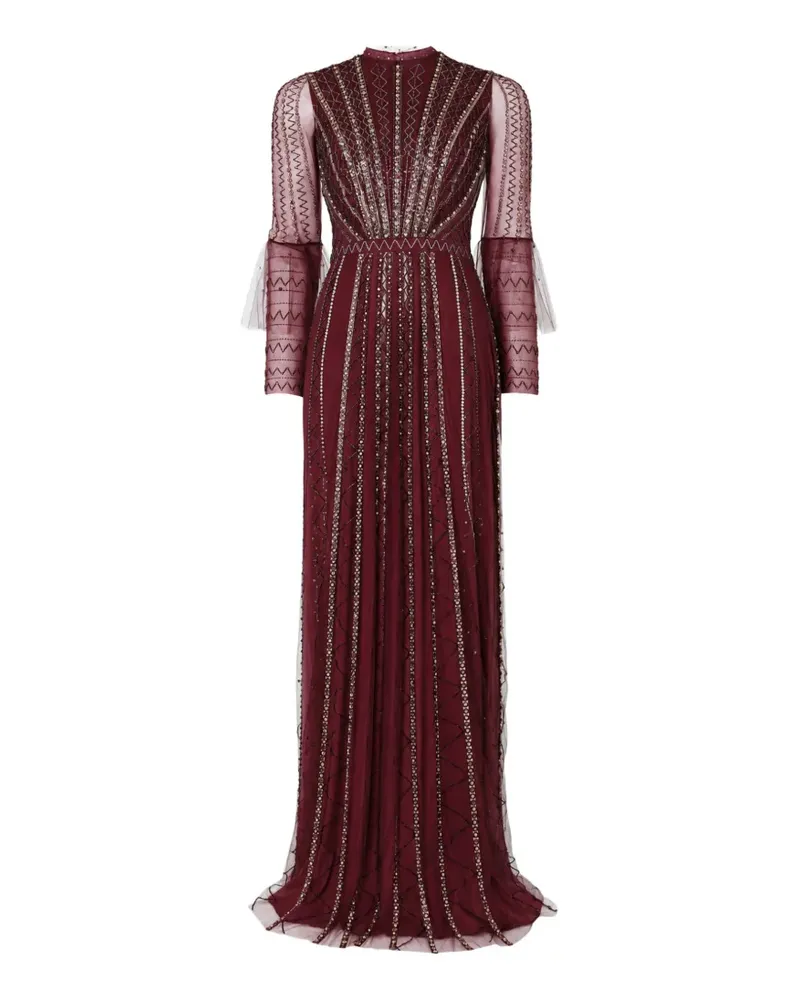 Temperley London Sabel Maxikleid mit Pailletten - Rot Rot