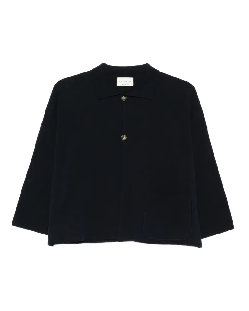 MA'RY'YA button patch-pocket cardigan - Blau Blau
