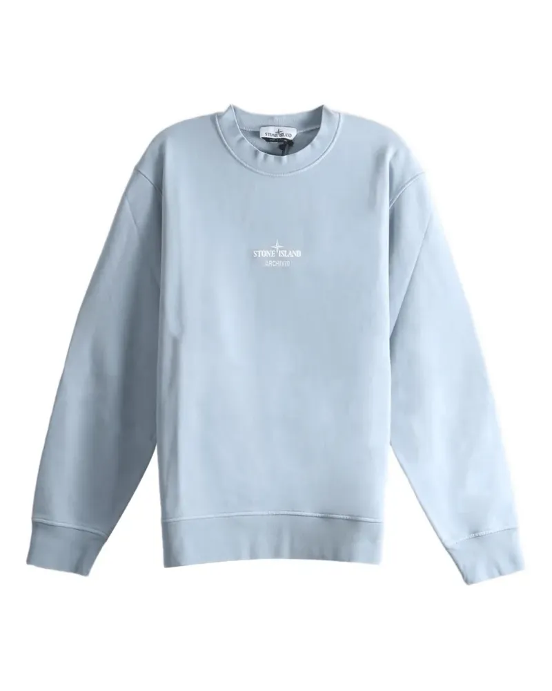 Stone Island 6100046 Fleece-Sweatshirt - Blau Blau