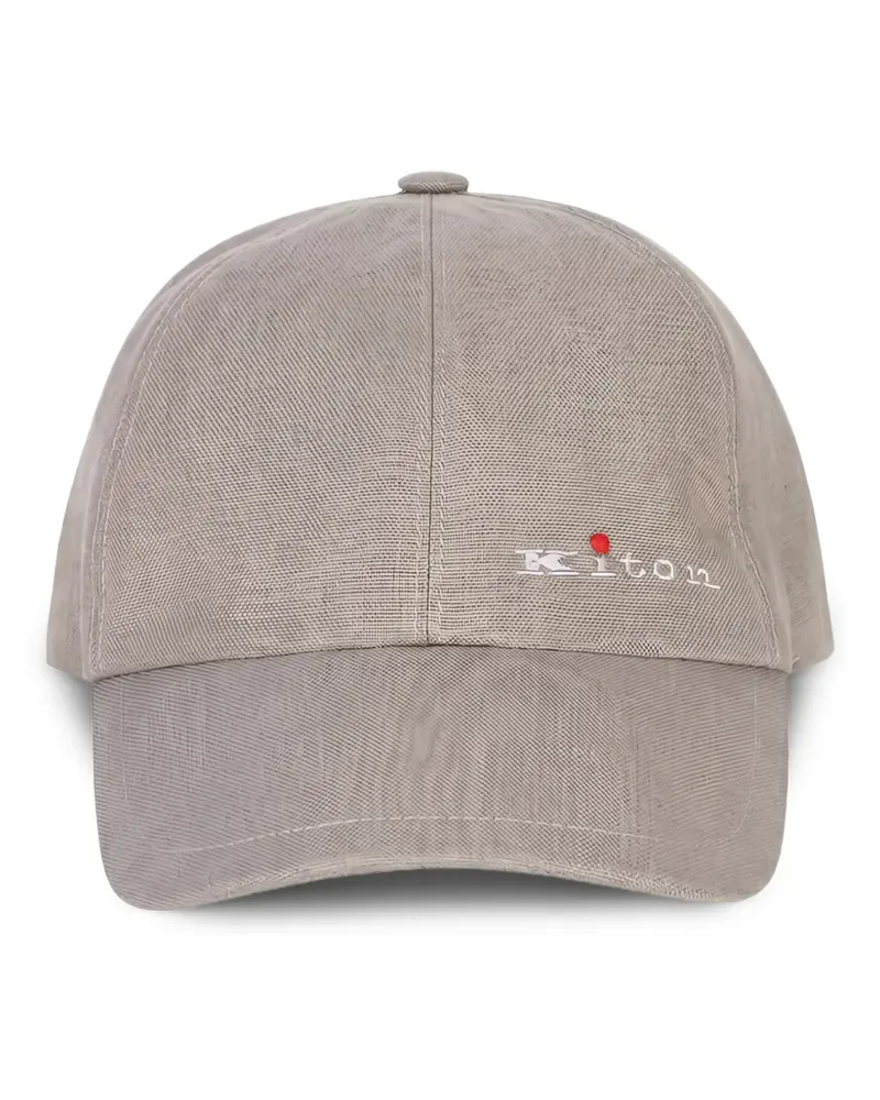 Kiton Baseballkappe mit Logo-Stickerei - Nude Nude