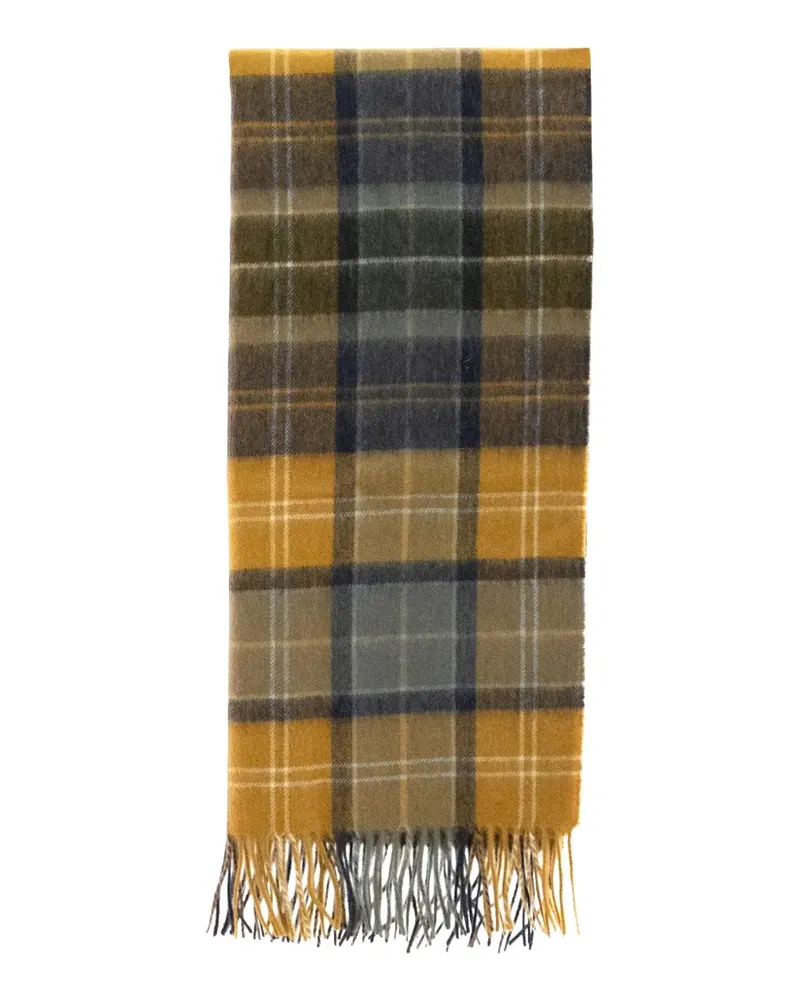 Barbour Brack patchwork tartan scarf - Gelb Gelb