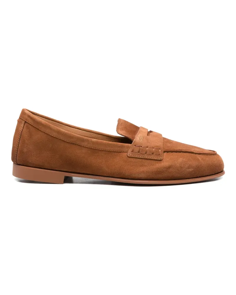 Santoni Penny-Loafer aus Wildleder - Braun Braun