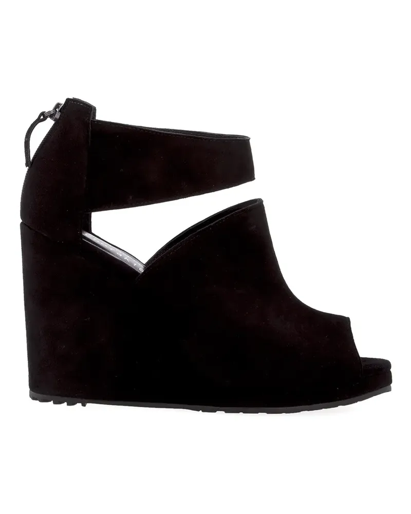 Sarah Chofakian Wedge-Sandalen - Schwarz Schwarz