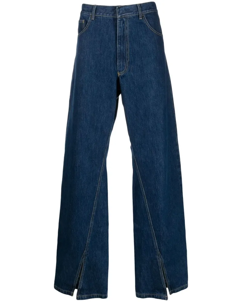 Bianca Saunders Jeans mit weitem Bein Blau