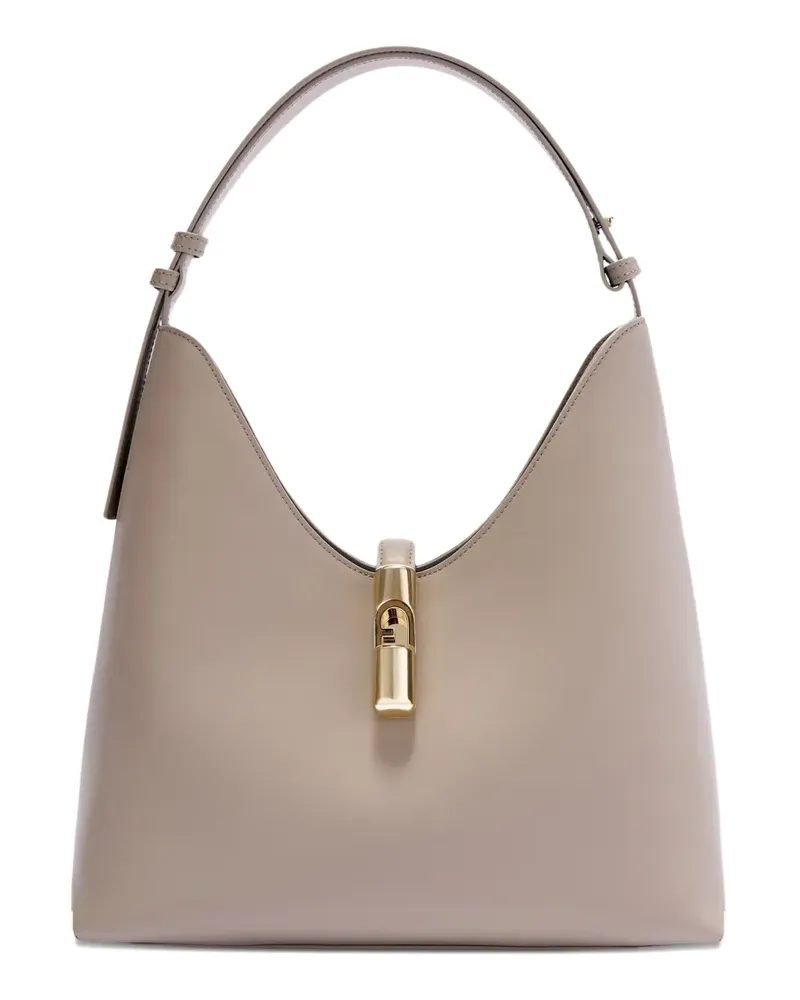 Furla Mittelgroße Goccia Schultertasche - Nude Nude
