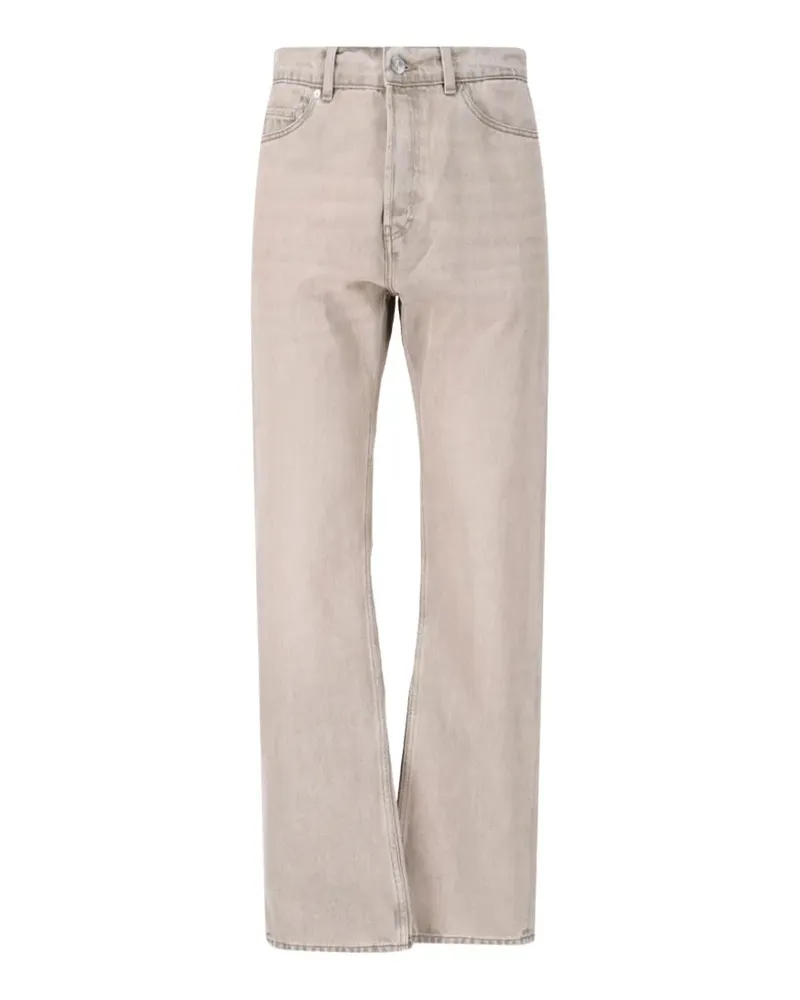 Our Legacy First Cu logo-patch jeans - Nude Nude