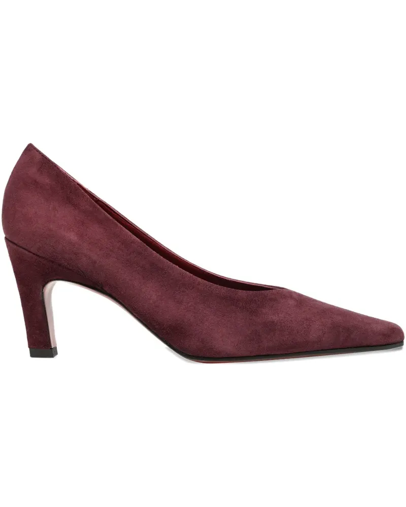 FESTA Milano Wara squared suede pumps - Braun Braun