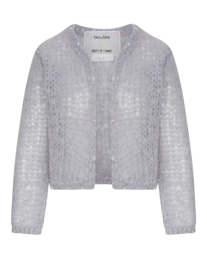 forte_forte open-knit cardigan - Grau Grau