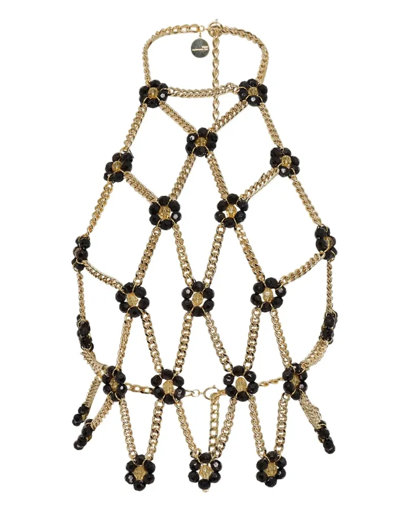 Noir Kei Ninomiya Daisy chain harness - Gold Gold