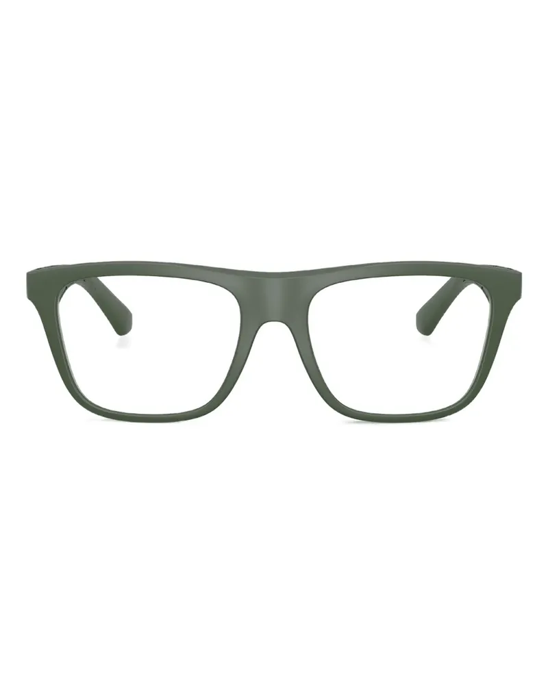 Burberry Eckige Brille mit Karomuster - Grün Grün