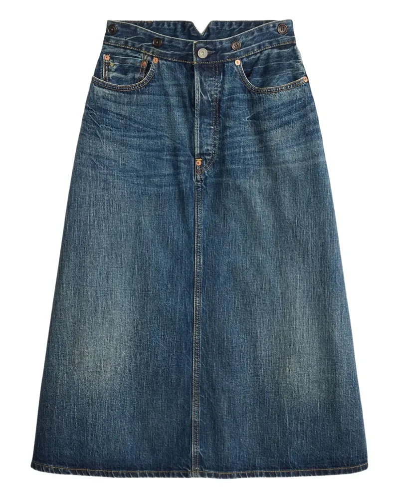 Ralph Lauren Jeansrock in A-Linie - Blau Blau