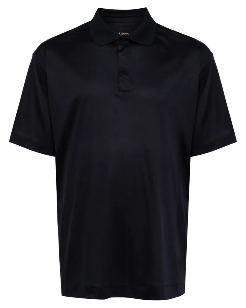 Ermenegildo Zegna Poloshirt mit kurzen Ärmeln - Blau Blau
