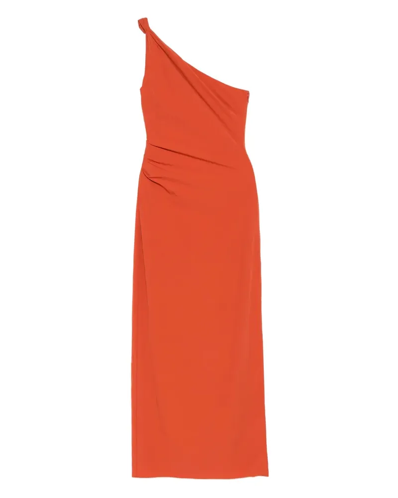 SIR Gerafftes Rossana One-Shoulder-Maxikleid - Orange Orange