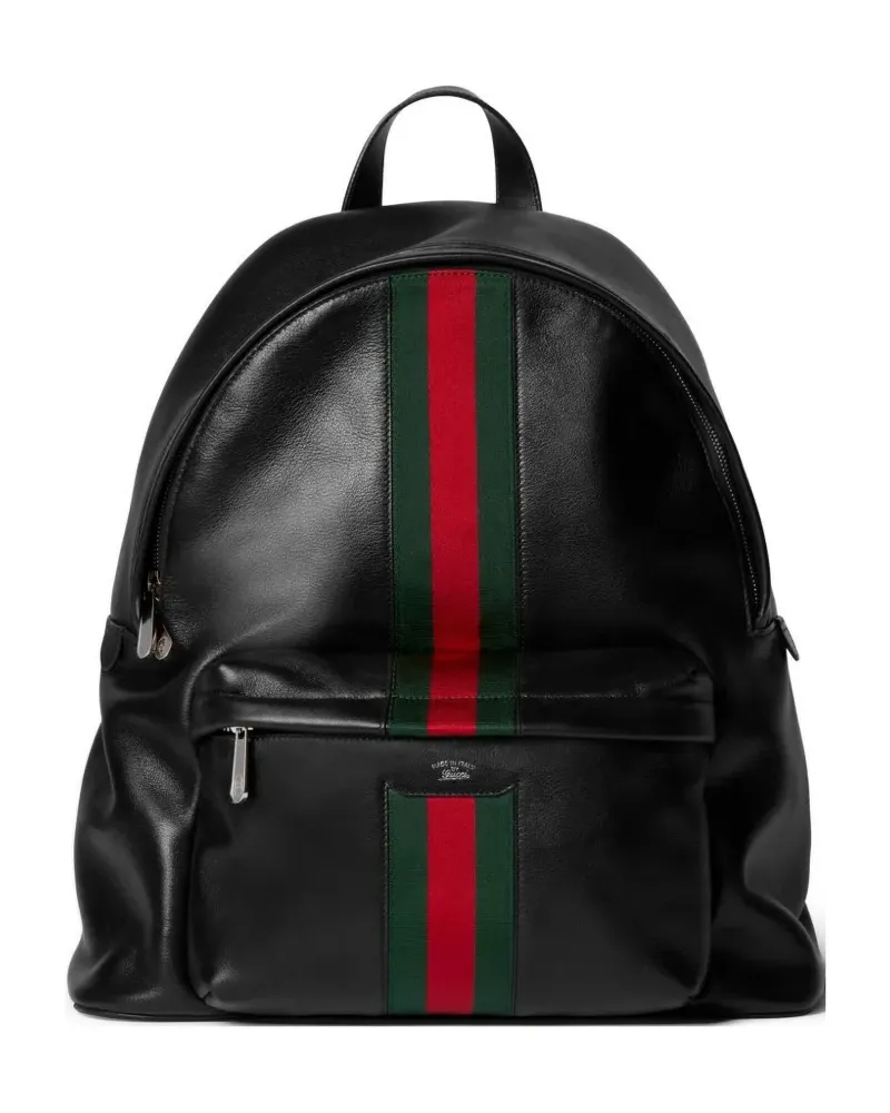 Gucci Web Trademark backpack - Schwarz Schwarz