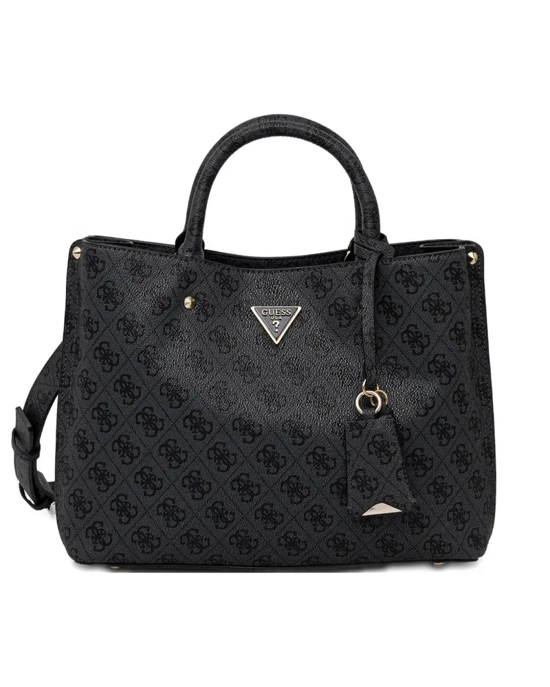 Guess monogram top-handles tote bag - Schwarz Schwarz