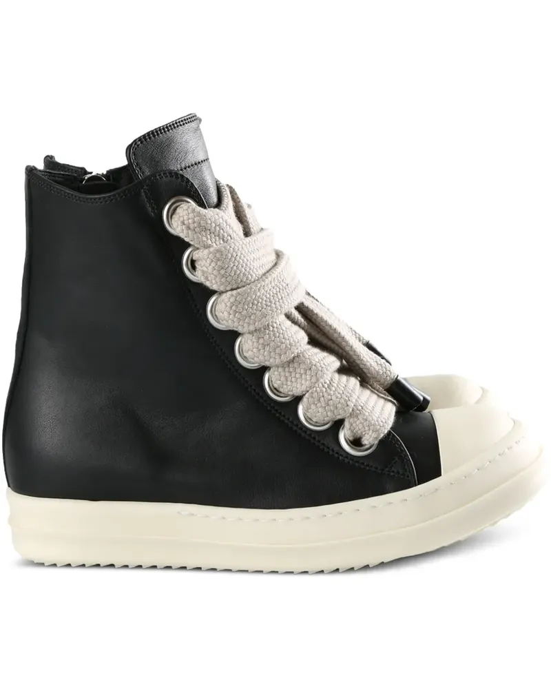 Rick Owens leather high-top sneakers - Schwarz Schwarz