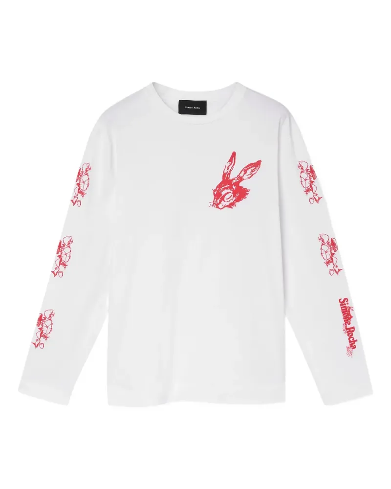 Simone Rocha Tortoise & Hare Langarmshirt - Weiß Weiß