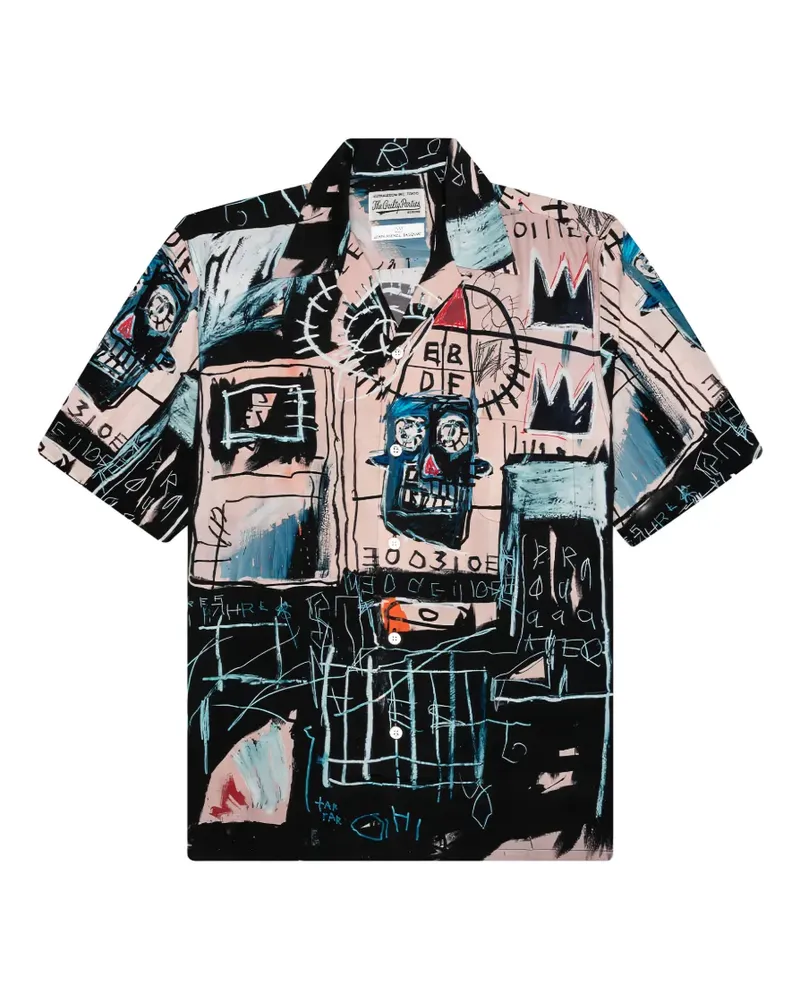 Wacko Maria x Jean-Michel Basquiat Hawaiian shirt - Schwarz Schwarz