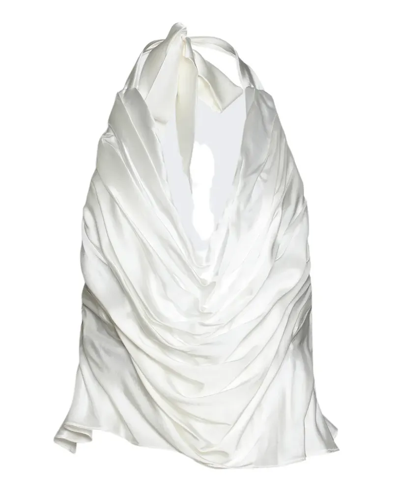 DI PETSA Lunar draped top - Weiß Weiß