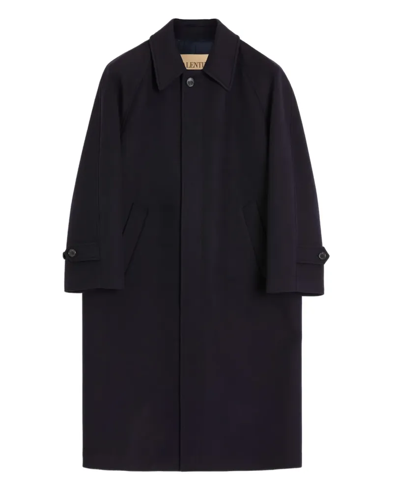 Valentino Garavani Einreihiger Mantel - Blau Blau
