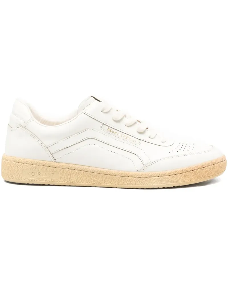 Marc O'Polo Court Sneakers mit perforierten Einsätzen - Nude Nude