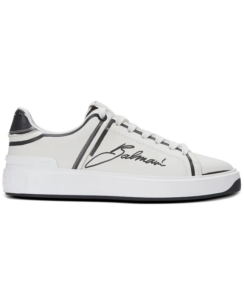 Balmain B-Court Slip-On-Sneakers - Weiß Weiß