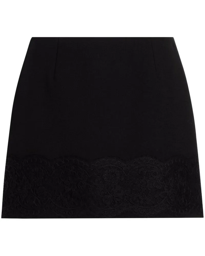 Dolce & Gabbana Minirock mit Spitzenbesatz - Schwarz Schwarz