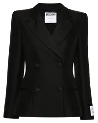 Moschino Doppelreihiger Blazer Schwarz