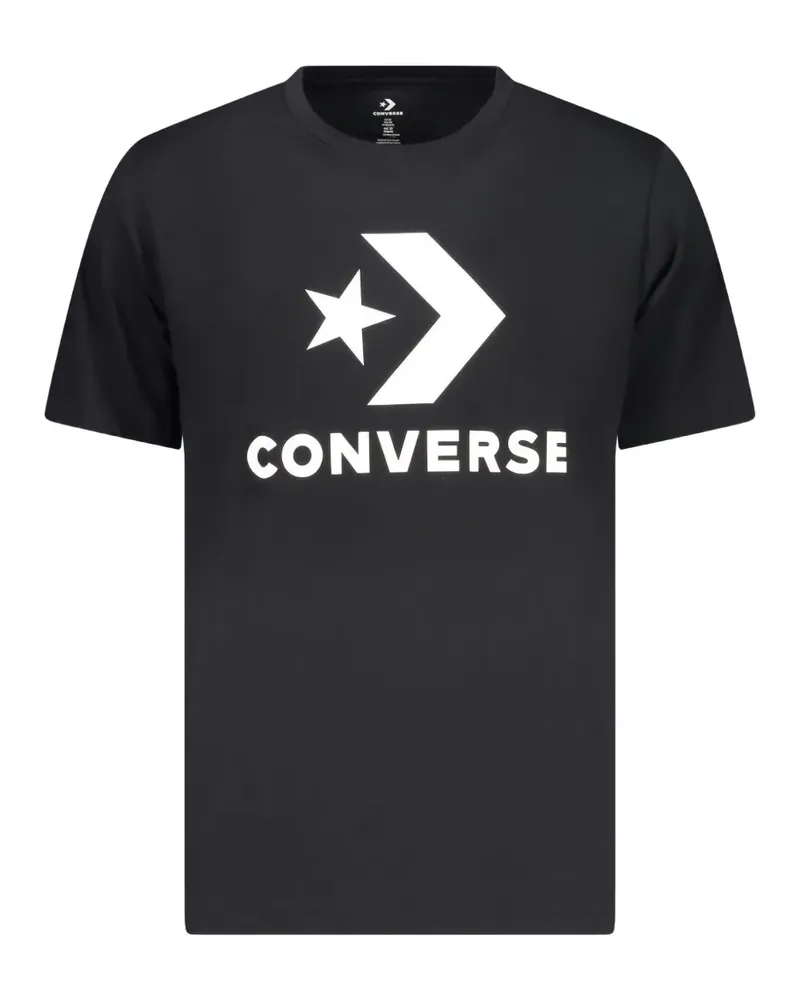 Converse Star Chev Logo T-shirt - Schwarz Schwarz