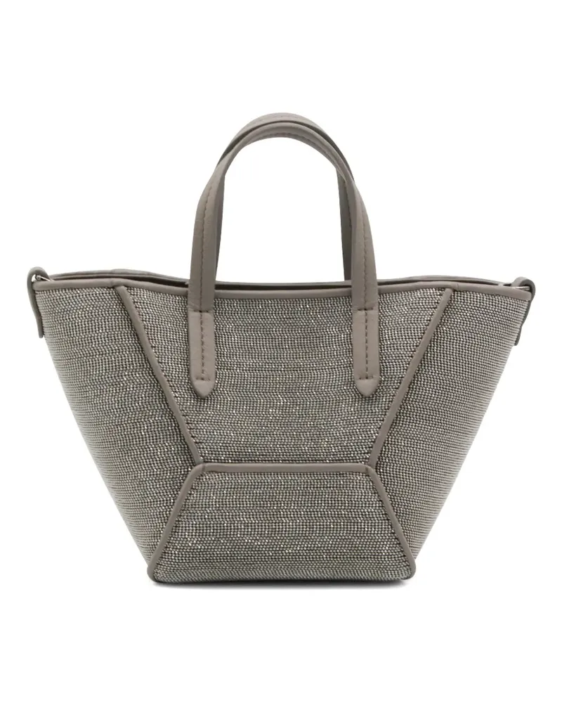 Brunello Cucinelli embellished tote bag - Silber Silber