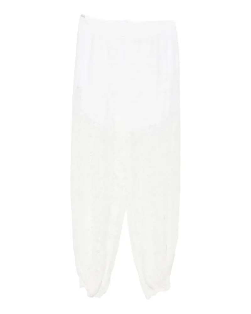 IMPERIAL lace trousers - Weiß Weiß