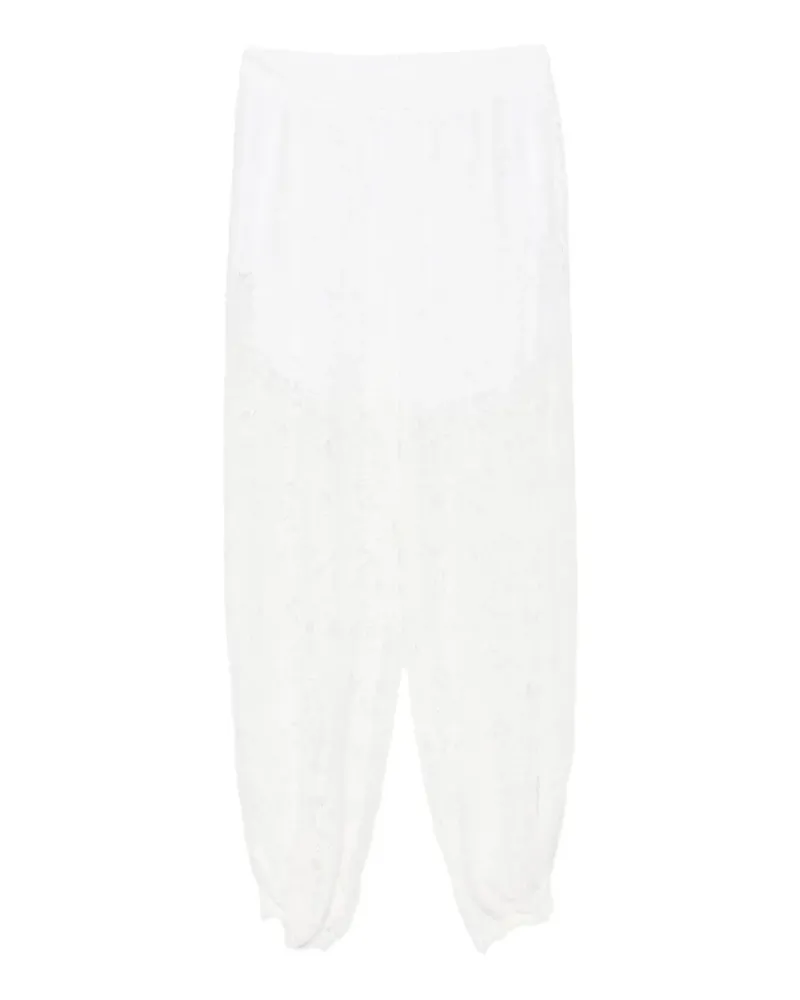 IMPERIAL lace trousers - Weiß Weiß