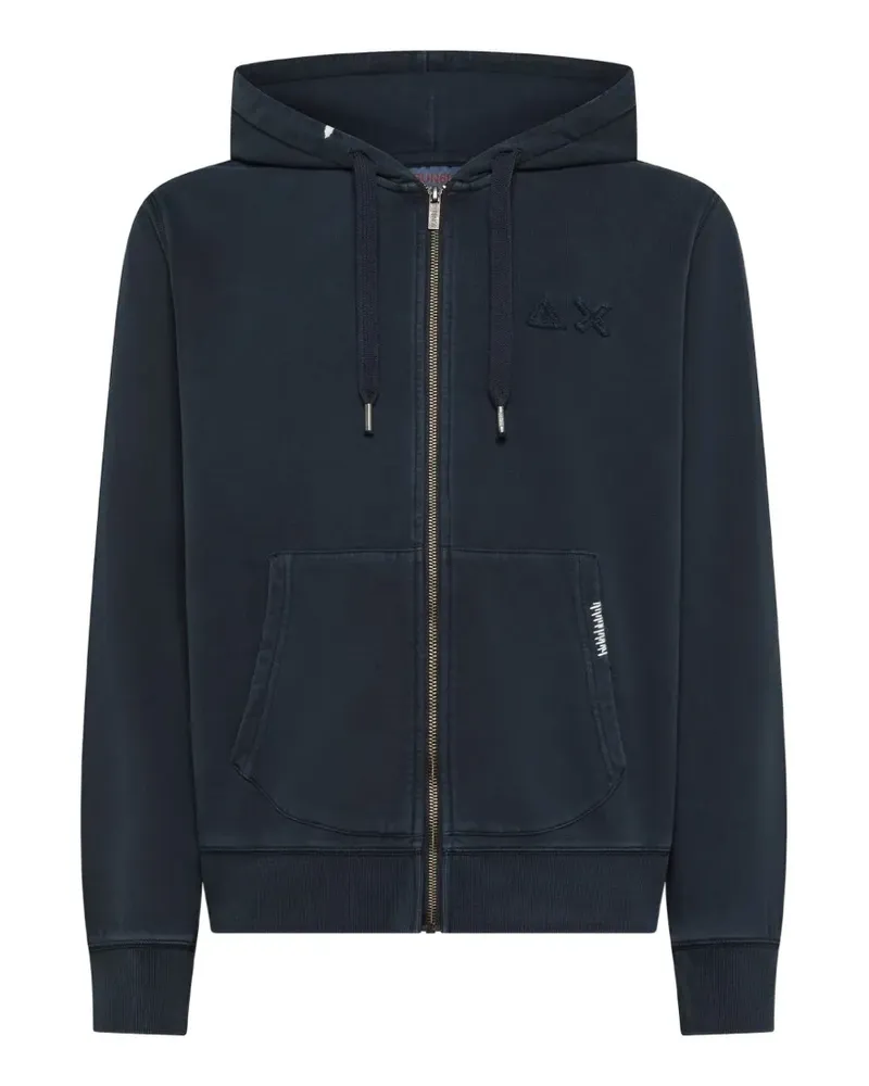 Sun68 zip-fastening hoodie - Blau Blau