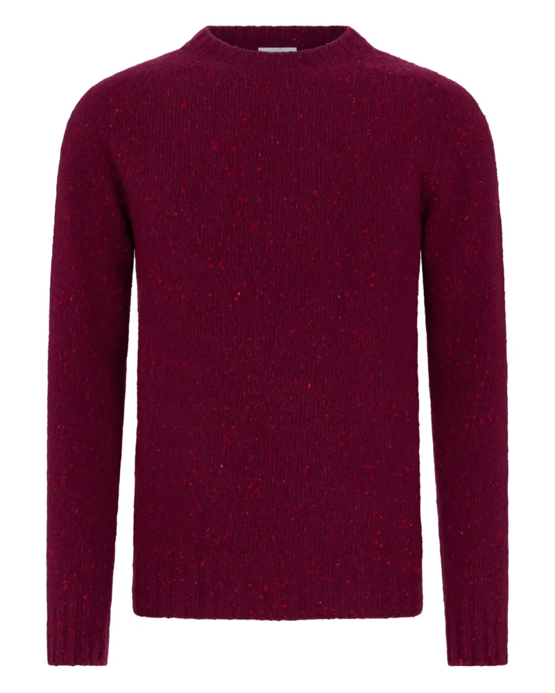 Malo speckled crew-neck sweater - Rot Rot