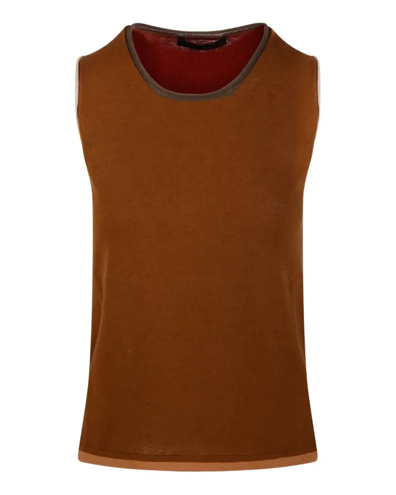 Fabrizio del Carlo Ärmeloses Oberteil - Braun Braun