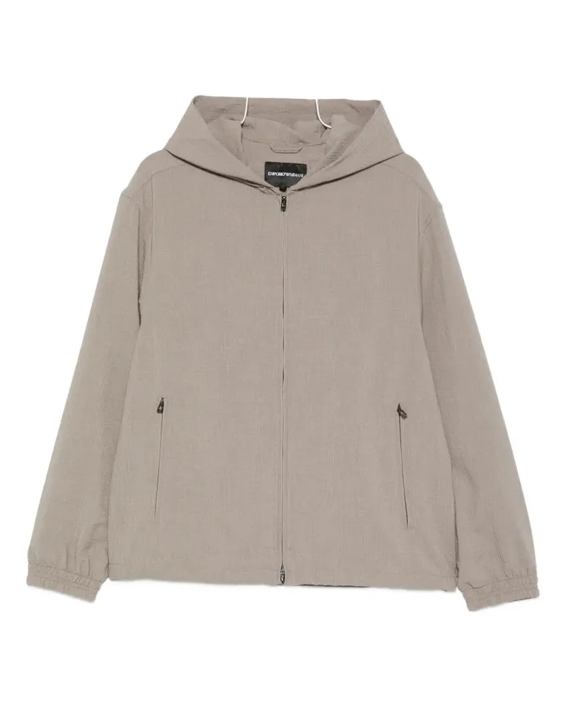 Emporio Armani hooded zip-up jacket - Grün Grün