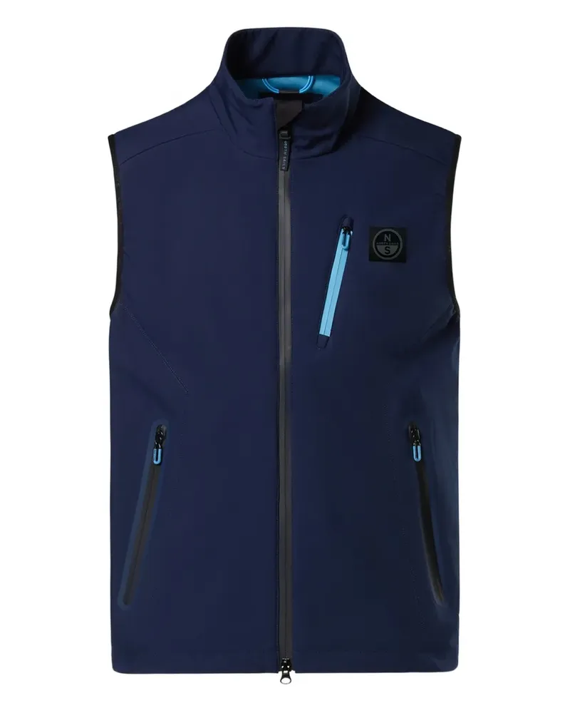 North Sails Softshell-Weste mit Reißverschluss - Blau Blau