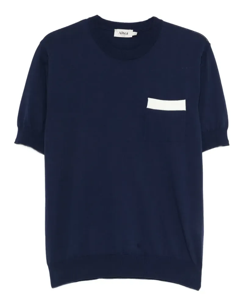 Altea T-Shirt mit aufgesetzter Tasche - Blau Blau